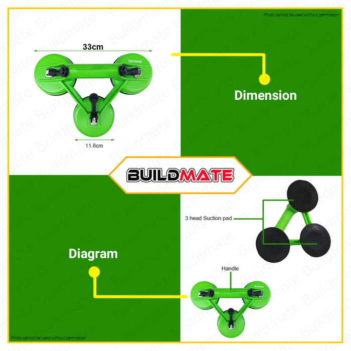 HOYOMA JAPAN Three Head Suction 100kg HT-THS03 •BUILDMATE•