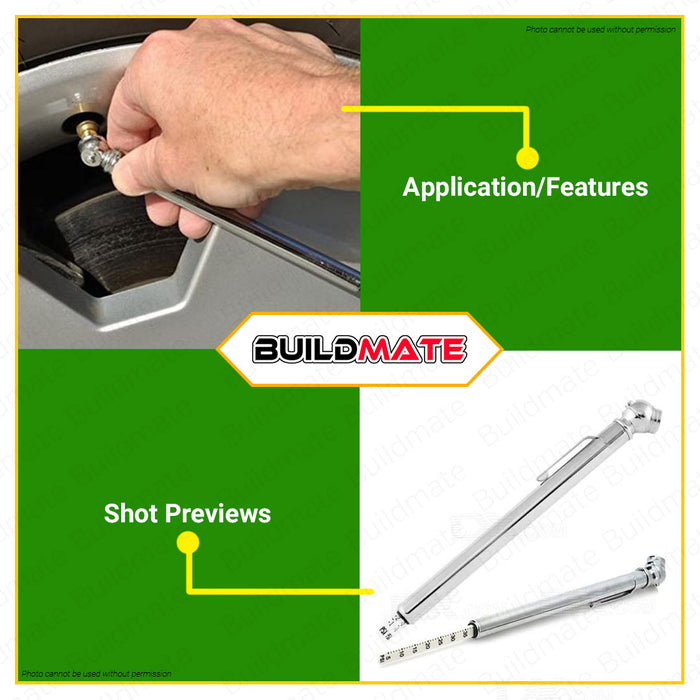 HOYOMA JAPAN Tire Pressure Gauge 160PSI H8301 •BUILDMATE•