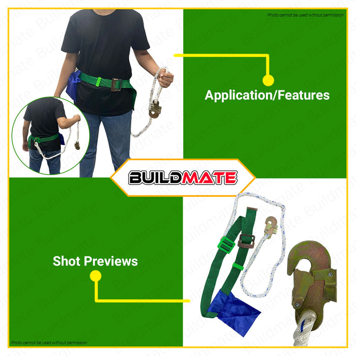 HOYOMA JAPAN Nylon Safety Belt with Small Hook HT-SB01M •BUILDMATE•