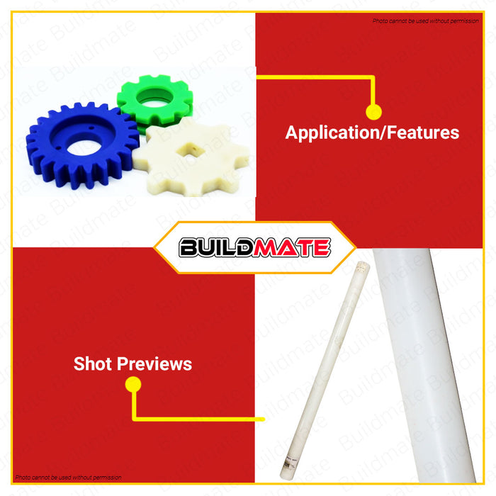 CRESTON Engineering Plastic Nylon Rod 60mm 1 Meter FY9060 •BUILDMATE•
