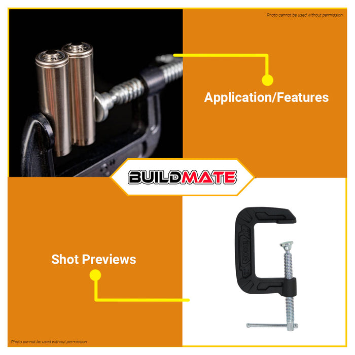 INGCO G Clamp 3" HGC0103 •BUILDMATE• HT2
