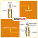 INGCO High Leverage Combination Pliers Industrial 7" Cr-V HHCP28180 •BUILDMATE• HT2