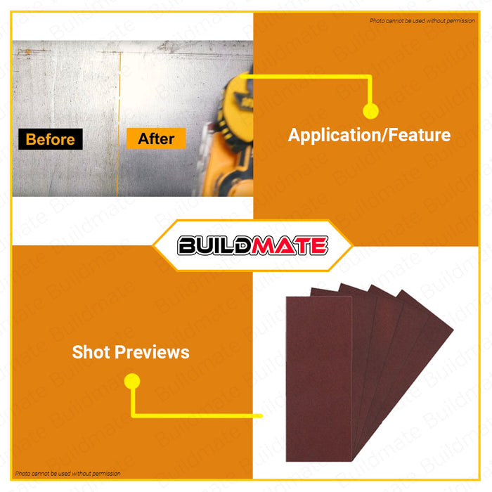 INGCO Sandpaper Sanding Sheet Set 5 PCS FOR FS35028 AKFS264115 •BUILDMATE• HT2