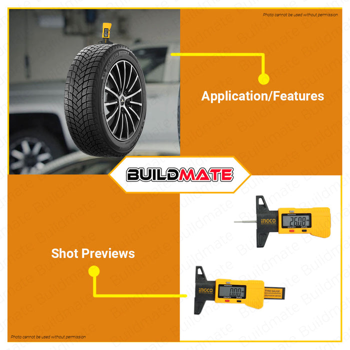 INGCO Digital Thread Depth Gauge 0-25.4mm HDCP00101 •BUILDMATE• IHT