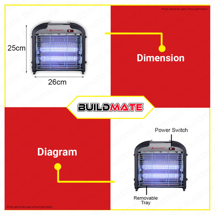 HANABISHI Electric Insect Killer 40sqm HINSK-40SQM •BUILDMATE•