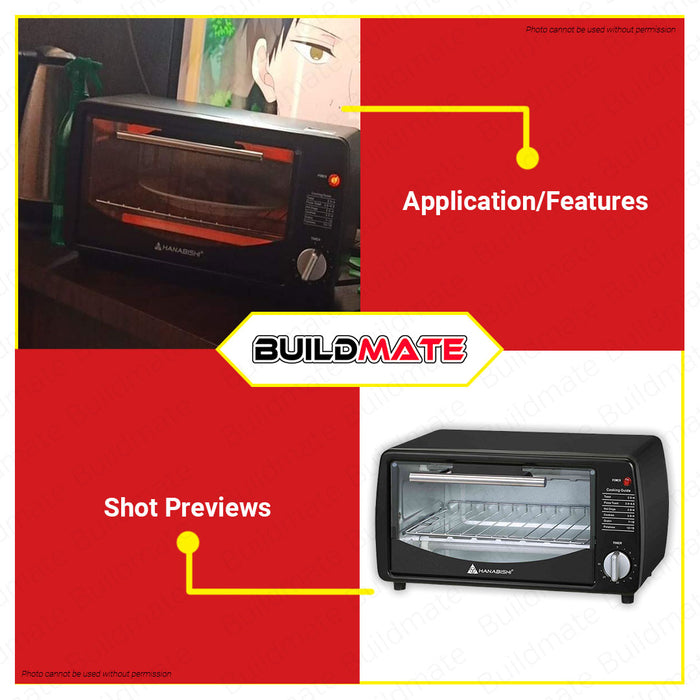 HANABISHI Oven Toaster 650W 9L HO-70 •BUILDMATE•