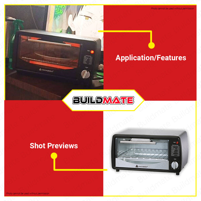 BUILDMATE Stainless Steel Oven Toaster 650W Kitchen Cooking Oven Appliances with 9 Liter Capacity HO 75SS