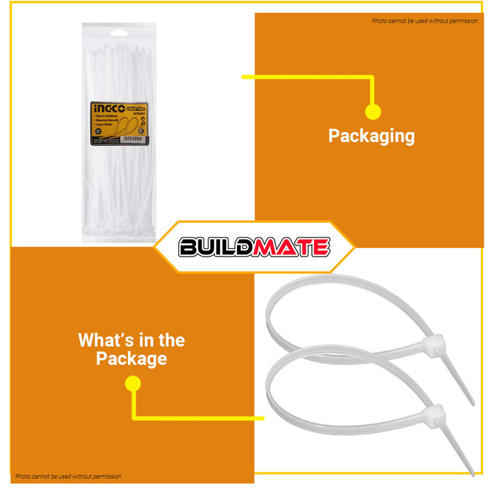 INGCO Nylon Cable Ties 100 PCS/SET HCT6001 •BUILDMATE• IHT