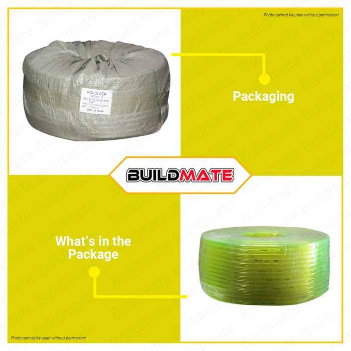 POLOLOCK / POLONET Extra Thick Plastic Level Hose 150m 1/2" For Gardening and Aquarium SOLD PER ROLL •BUILDMATE•