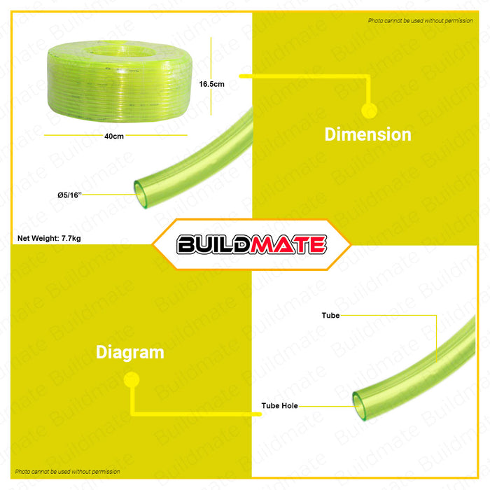 Extra Thick Plastic Level Hose 150m 5/16" For Gardening and Aquarium SOLD PER ROLL •BUILDMATE•
