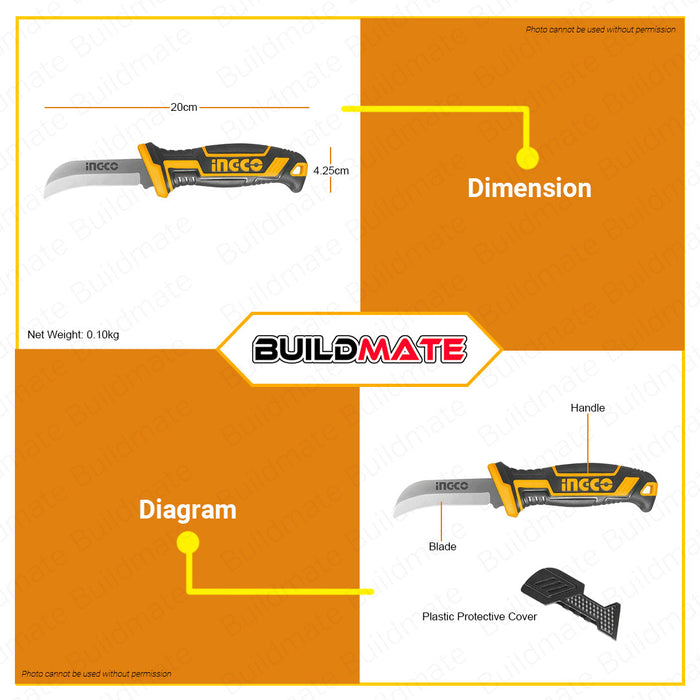 INGCO  Stainless Steel Cable Wire Stripper Stripping Knife HPK82001 •BUILDMATE• HT2