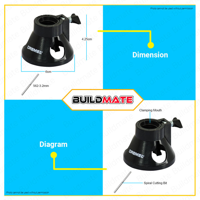 DREMEL by BOSCH ORIGINAL Tile Cutting Guide 566 2615056632 •BUILDMATE•