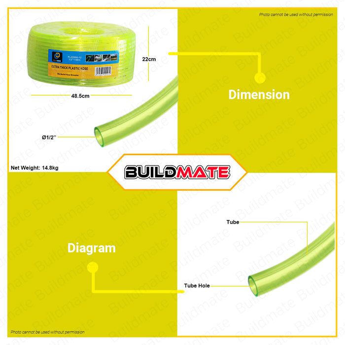 POLOLOCK / POLONET Extra Thick Plastic Level Hose 150m 1/2" For Gardening and Aquarium SOLD PER ROLL •BUILDMATE•