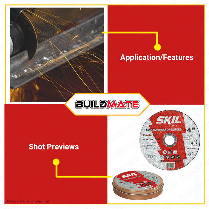 SKIL Flexible Flexi Rapid Super Cutting Disc 4" For Steel SCD1 •BUILDMATE•