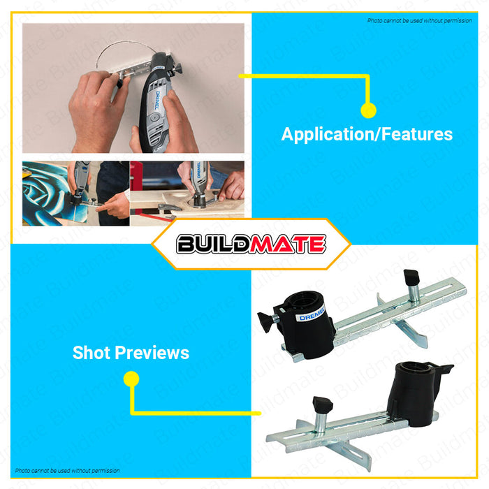 DREMEL by BOSCH ORIGINAL Circle Cutter And Straight Edge Guide 26150678JB •BUILDMATE•