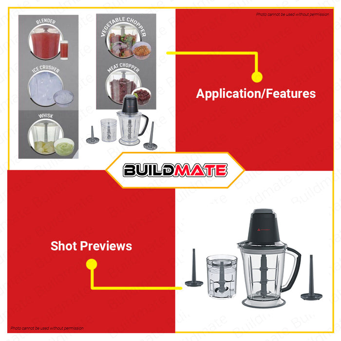 HANABISHI Super Blender / Chopper 2.0 liter & 0.7 liter cup HSBLEND-100 •BUILDMATE•