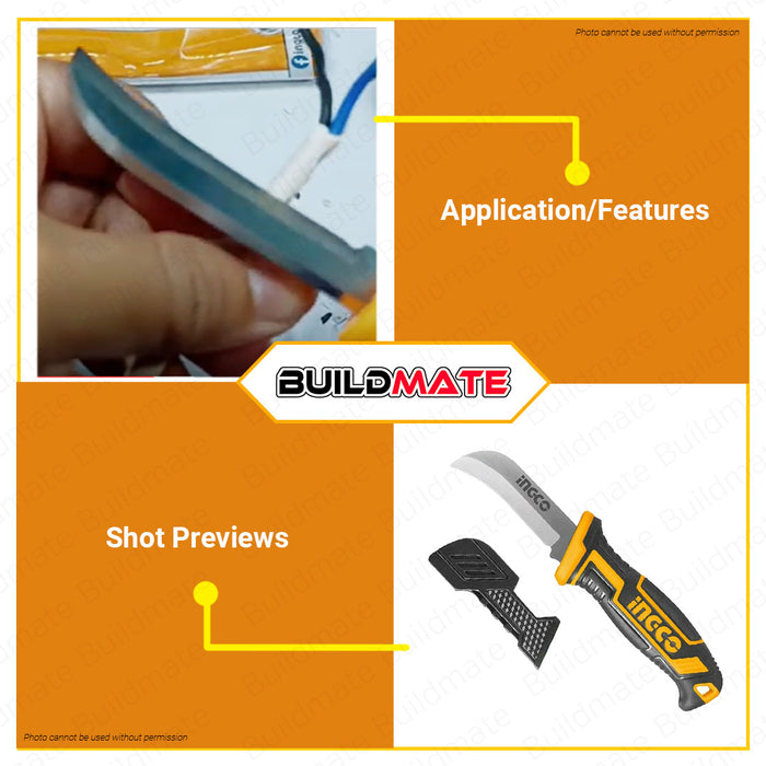 INGCO  Stainless Steel Cable Wire Stripper Stripping Knife HPK82001 •BUILDMATE• HT2