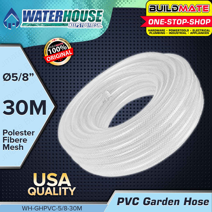 WATERHOUSE PVC Garden Hose 5/8" Inch 10M | 20M | 30M | 50 | 100 PVC Hose Gardening Hose Tools •BUILDMATE•