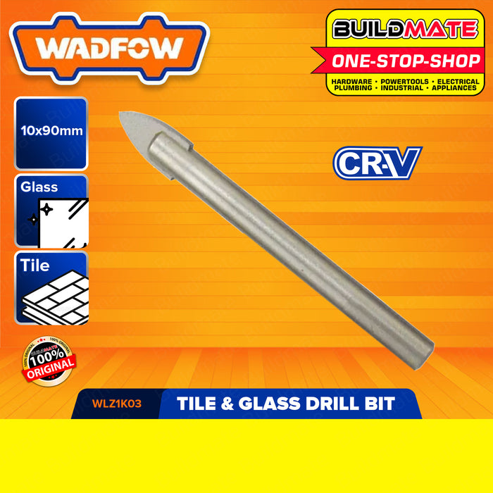 BUILDMATE Wadfow Tile and Glass Drill Bit 4x65mm - 12x97mm Glass and Tile Drill Bit Carbide Tipped Drill Bit Glass Drilling Tool Tile and Glass Cutting Bit Diamond Coated Drill Bit Tile Cutter Glass and Tile Drilling Accessory • WHT