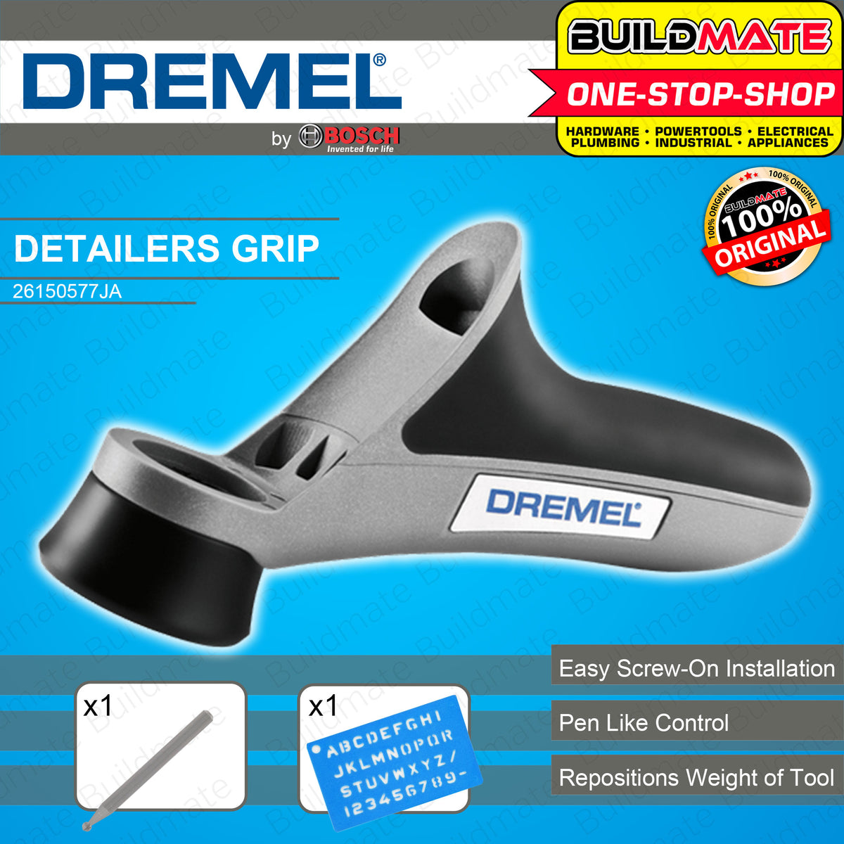 Dremel shop detailer's grip