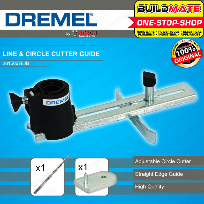 DREMEL by BOSCH ORIGINAL Circle Cutter And Straight Edge Guide 26150678JB •BUILDMATE•