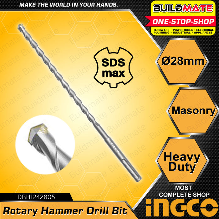 INGCO SDS Max Masonry Rotary Hammer Drill Bit 28x540mm DBH1242805 •BUILDMATE• IHT