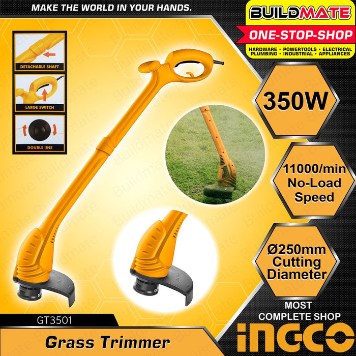 BUILDMATE Ingco Electric Grass Trimmer 350W Garden String Weed Eater Wacker / Hoyoma Cordless Brush Cutter Landscaping Gardening Tool