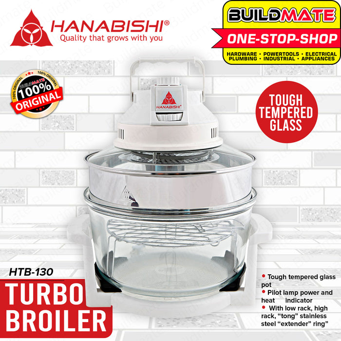HANABISHI Turbo Broiler Oven Air Fryer Convection 1300W HTB-130 •BUILDMATE•