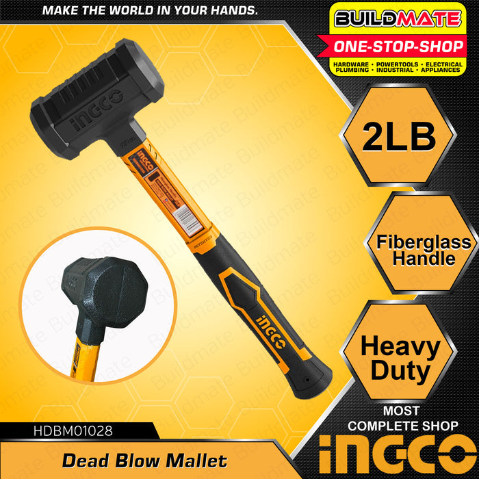 INGCO Dead Blow Mallet Hammer 2 LBS HDBM01028 •BUILDMATE• IHT