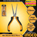 INGCO Mini Needle Nose Pliers 115mm HMNNP08115 •BUILDMATE• HT2