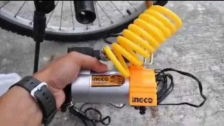 INGCO Auto Air Mini Compressor 140PSI Auto Air Compressor DC12V Total Power With Nozzle Tire Inflator Air Pump Auto Tire Pump AAC1408 | AAC1401 [SOLD PER SET] •BUILDMATE• IPT