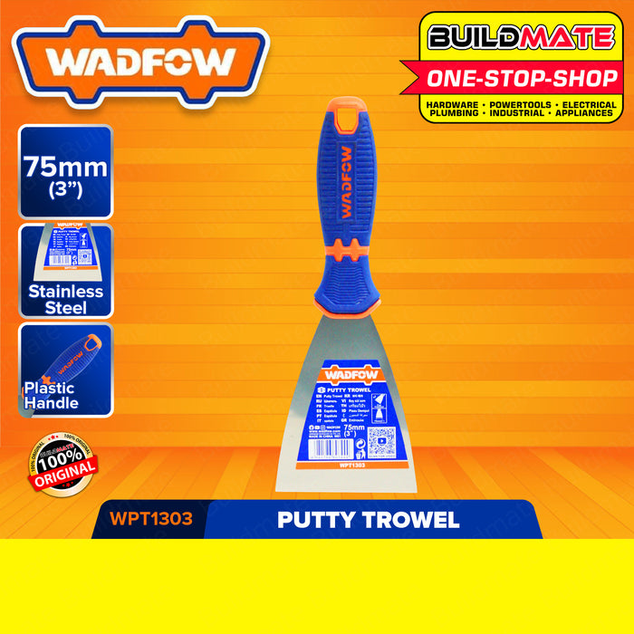 BUILDMATE Wadfow Putty Trowel Scraper 75mm | 150mm [SOLD PER PIECE] Putty Knife Spackle Knives Scrapers Trowel Metal Scraper Tool For Drywall Finishing, Plaster Scraping, Decals and Wallpaper WPT1303 | WPT1306 • WHT