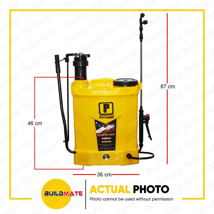 POWERHOUSE 2 IN 1 Knapsack Dual Sprayer Battery Operated Sprayer 18 LITERS PH-AGRI12V-18L •BUILDMATE• PHPT