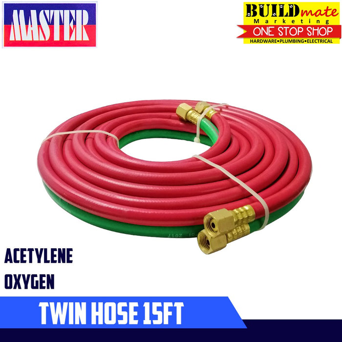 MASTER Twin Hose 15FT for Welding Cutting Outfit