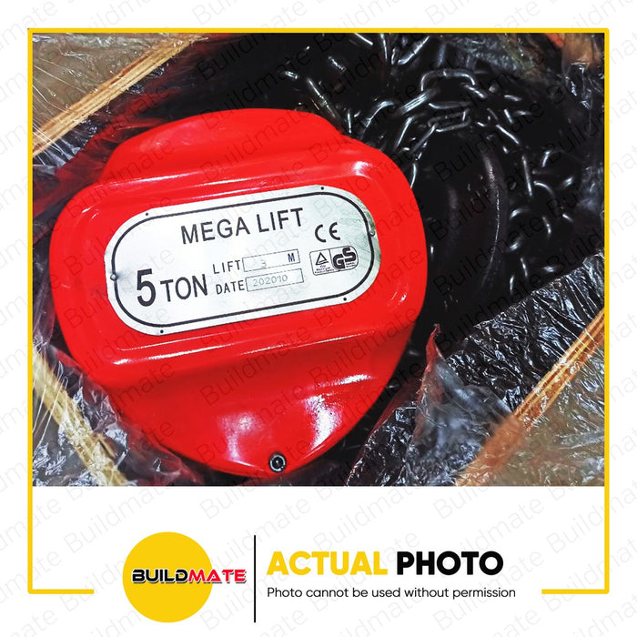 MEGA Chain Block 5 TONS Heavy Duty •BUILDMATE•