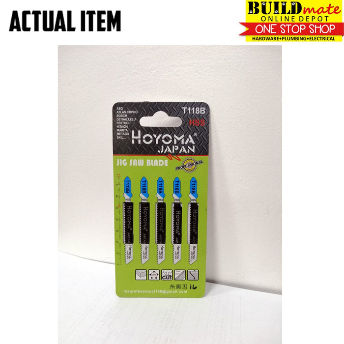 Hoyoma Jigsaw Blade 5pcs/Pad TSHANK FASTCUT METAL T118B HYMA
