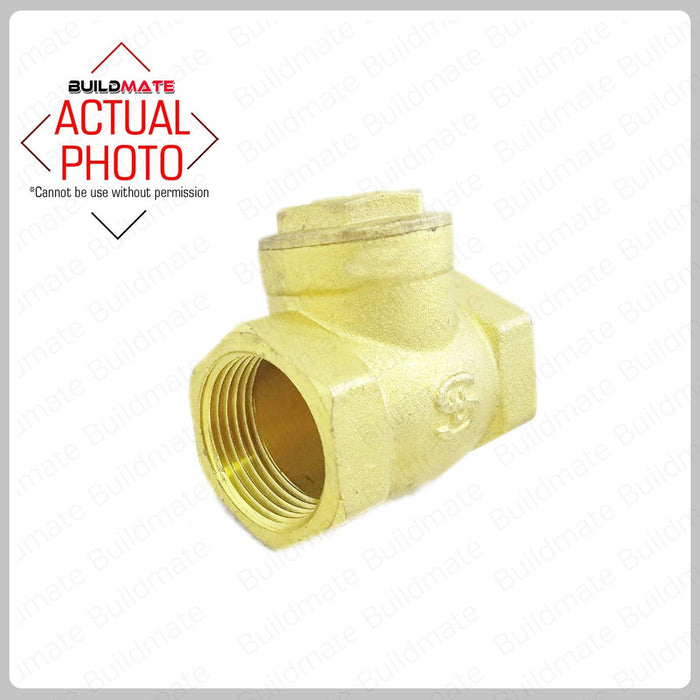 MAXTEN Brass Swing Check Valve 1-1/4" •BUILDMATE•