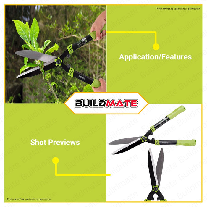 GREENDFIELD Hedge Shear Grass Garden Scissor 10" SGHS •BUILDMATE•
