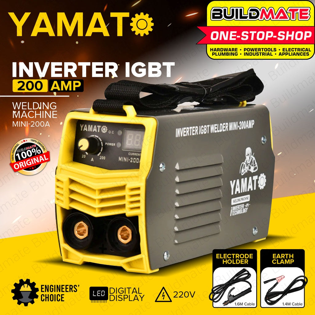 YAMATO JAPAN 200A Portable Inverter Welding Machine ARC MMA STICK MINI Buildmate