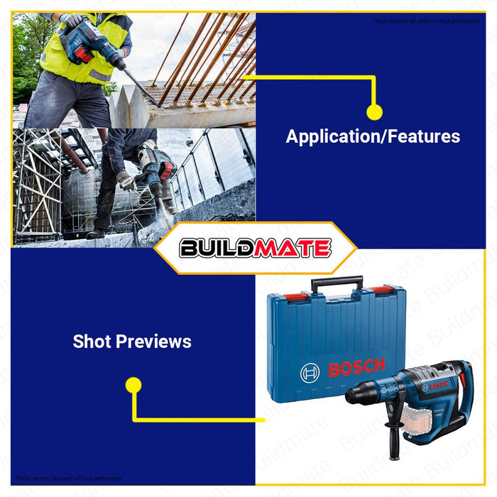 BOSCH Professional Cordless Lithium Ion Li-Ion Hammer Drill GBH 18V-45C 0611913080 •BUILDMATE• BLC