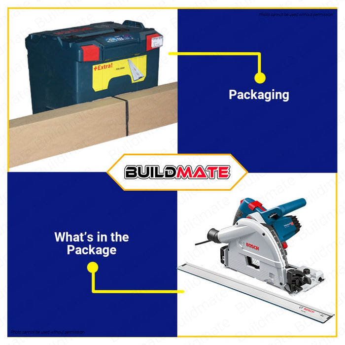 [SUPER SALE][2BOX] BOSCH Plunge Saw With Guide Rail GKT55 GCE FSN1600 0601675002 + 1600Z0000F •BUILDMATE• BPT