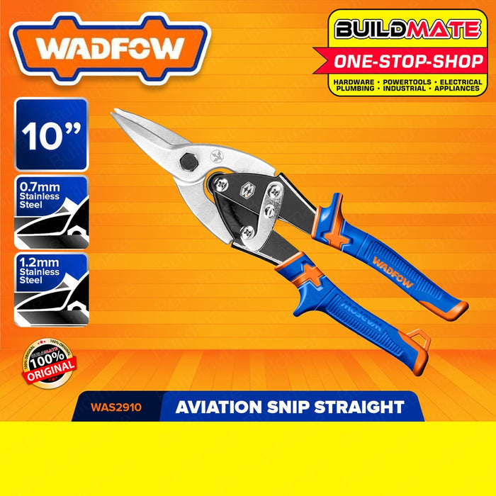 BUILDMATE Wadfow Aviation Snip 10" Inch Left, Right And Straight Snips Cr-V Metal Sheet Scissors SOLD PER PIECE - WHT