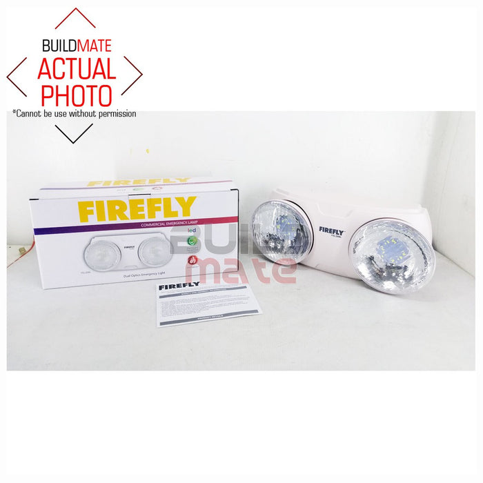 FIREFLY Dual Optics Rechargeable Commercial Safety LED Emergency Light FEL208L •BUILDMATE•