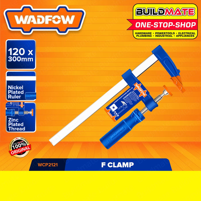 WADFOW F CLAMP 120X300MM | 120X500MM [SOLD PER PIECE] Metalworking Sliding Clamp •BUILDMATE• WHT