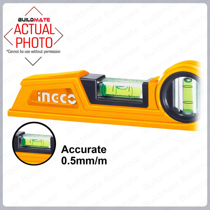 BUILDMATE Ingco Industrial Mason's Level 24.5cm / 40cm Aluminum Leveling Tool SOLD PER PIECE HBSL08030 HBSL08040 IHT