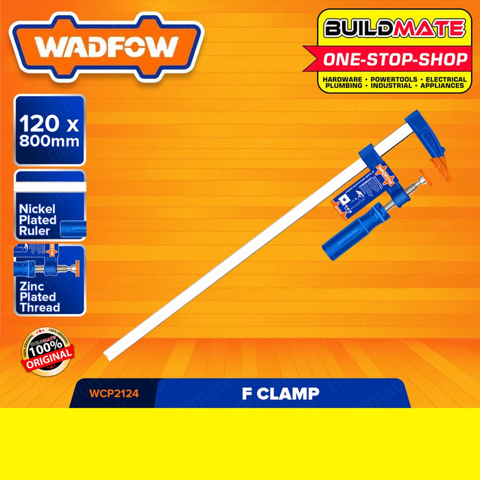 WADFOW F CLAMP 120X800MM | 120X1000MM [SOLD PER PIECE] Metalworking Sliding Clamp •BUILDMATE• WHT