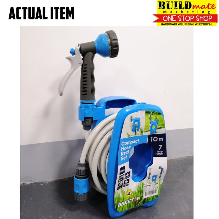 CRESTON Wall Mount Compact Garden Hose Reel Set 10m C-3810