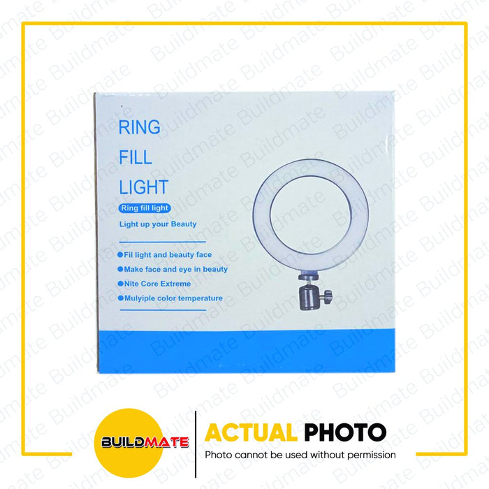 Dimmable LED Selfie Ring Light with Tripod Stand 6ft 16cm 6" •BUILDMATE•