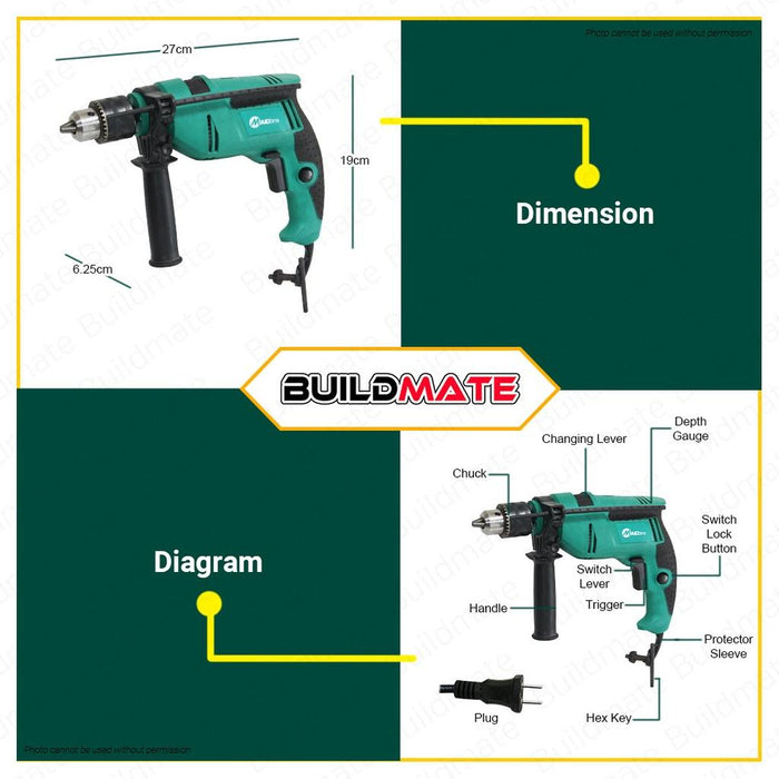 FLASH DEAL!!! MAILTANK Impact Drill 13mm 580W SH09 •BUILDMATE•