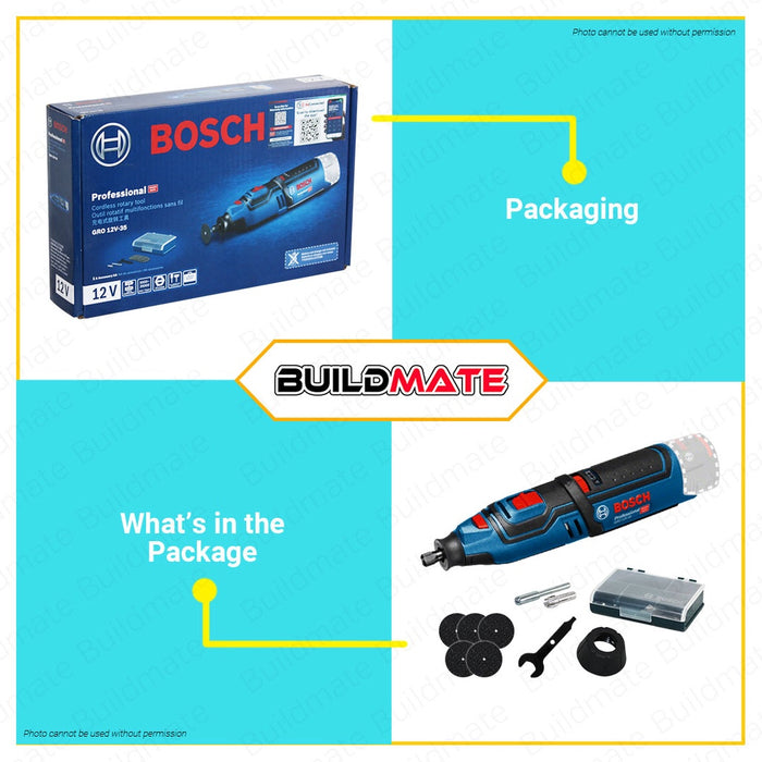 Bosch Professional Cordless Rotary Tool Grinder GRO12V-35 06019C50K1 100% ORIGINAL •BUILDMATE• BLC